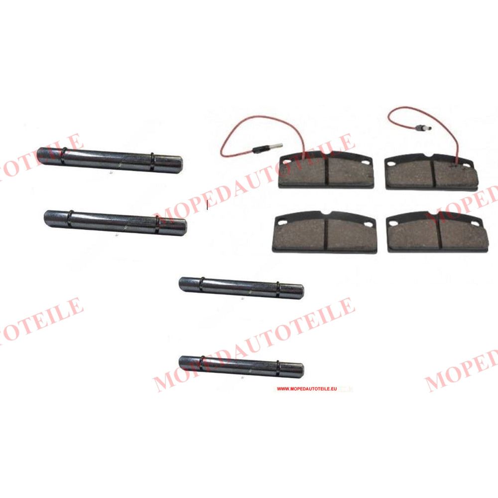 Guide pin for brake pads+pads (30mm), Aixam, Microcar, Ligier, Chatenet, Grecav, JDM, Casalini
