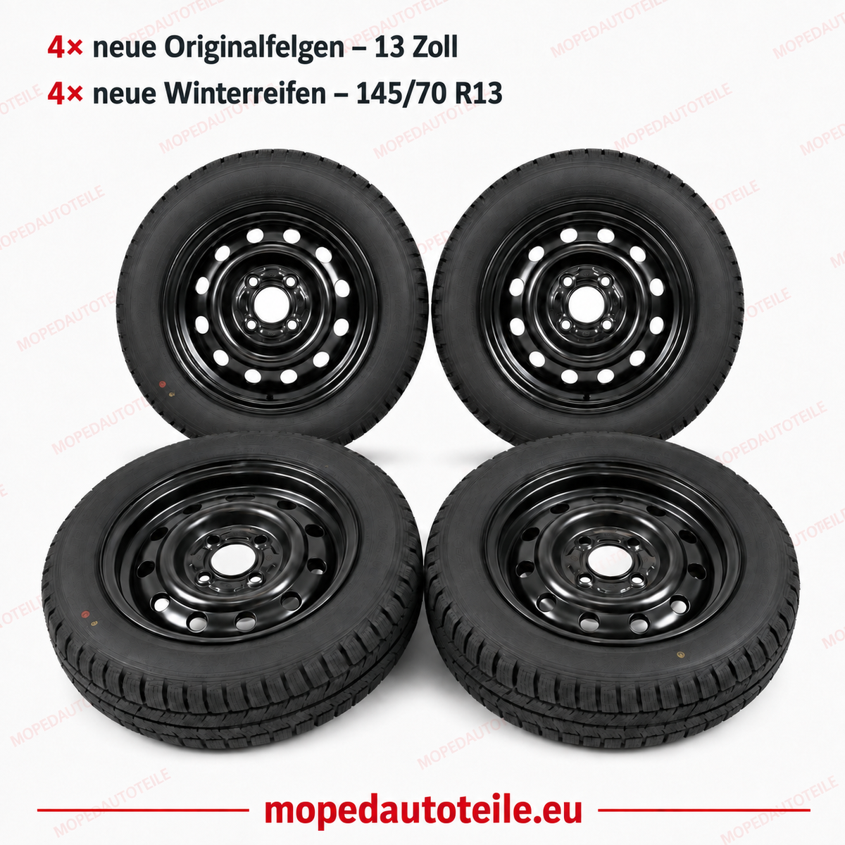 Satz von 4 neue Orginalfelgen + 4 neue Winterreifen 13 Zoll Ligier Microcar