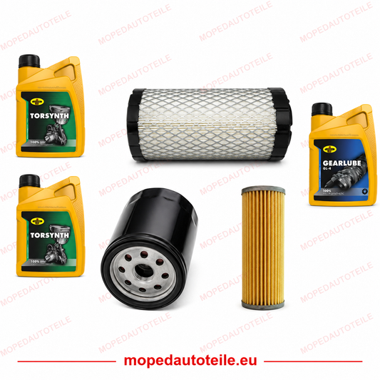Forfait d'entretien + 2L d'huile moteur (10W40) + 1L d'huile de boîte de vitesses (80W90), 2TNE68 filtre à huile filtre à air filtre à carburant Yanmar (Microcar/Chatenet)
