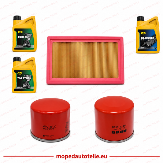 Forfait d'entretien + 2L d'huile moteur (10W40) + 1L d'huile de boîte de vitesses (80W90), Lombardini Focs LWD 502(505) Filtre à huile Filtre à air Filtre à carburant diesel