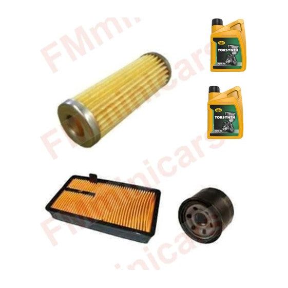Wartungspaket + 2L Motoröl, Aixam Z402 Ölfilter Luftfilter Dieselfilter Kubota