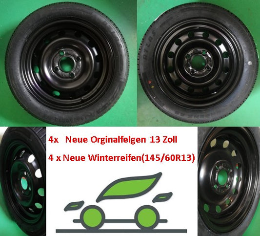 Satz von 4 neue Orginalfelgen + 4 neue Winterreifen 13 Zoll Ligier Microcar
