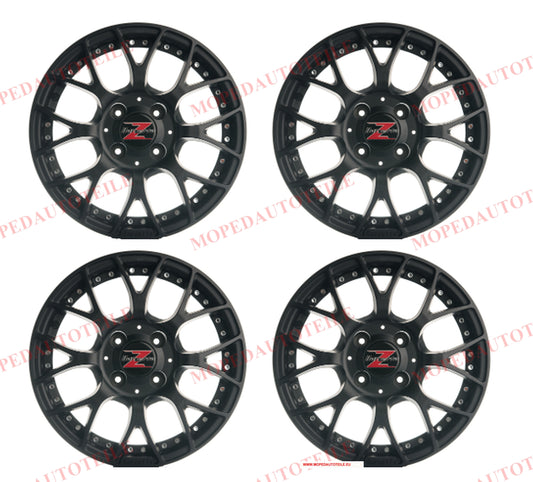 Satz von 4 Felgen(Schwarz) 14(Zoll) Ligier (JS50 Ph1 /J50L Ph3 /JS60), Microcar(Mgo4)